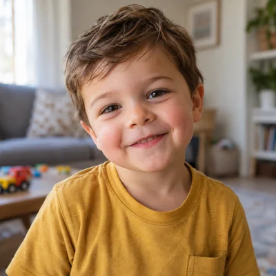 AI-generated sample photo of Noah, 3